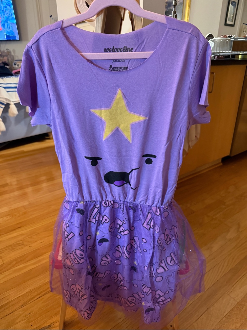 WELOVEFINE Adventure Time Lump Off Mighty Fine Dress L BNWOT